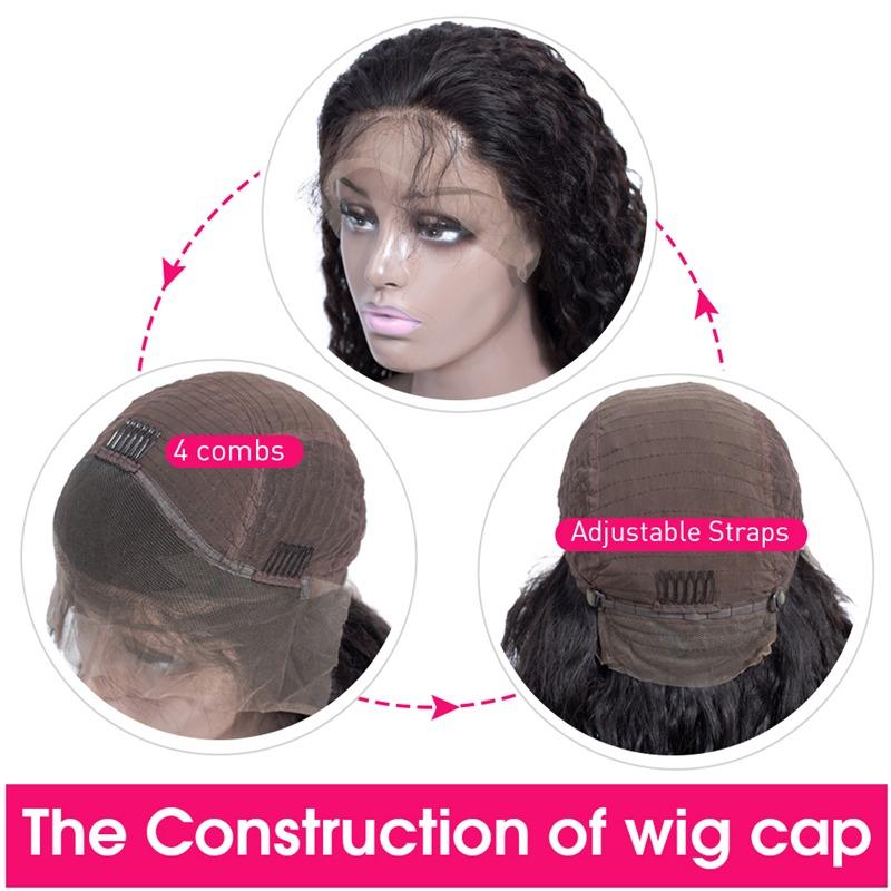 J'DAVIFA 13x6 Jerry Curl Lace Frontal Human Hair Wigs