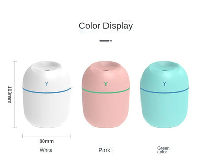J'DAVIFA Ultrasonic Humidifier USB Aroma Essential Oil Diffuser LED