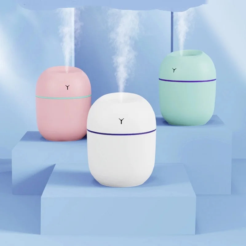 J'DAVIFA Ultrasonic Humidifier USB Aroma Essential Oil Diffuser LED