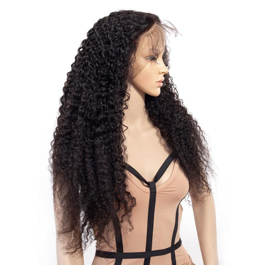 J'DAVIFA 13x6 Jerry Curl Lace Frontal Human Hair Wigs