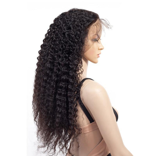 J'DAVIFA 13x6 Jerry Curl Lace Frontal Human Hair Wigs